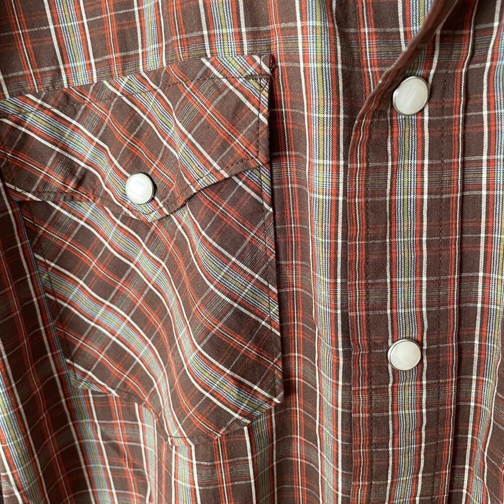 Vintage y2k Gap Plaid Western Shirt Sz S - Picture 3 of 5